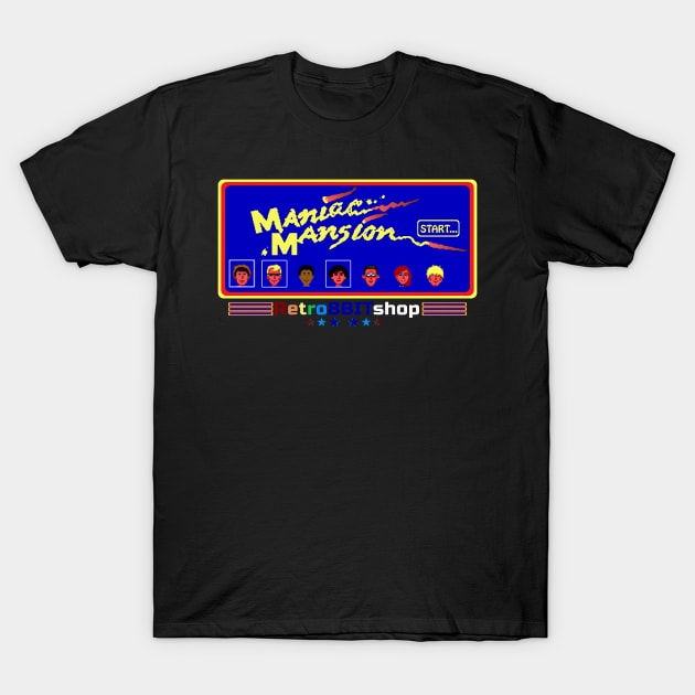 Maniac Mansion T-Shirt by Retro8Bit Fashion Store